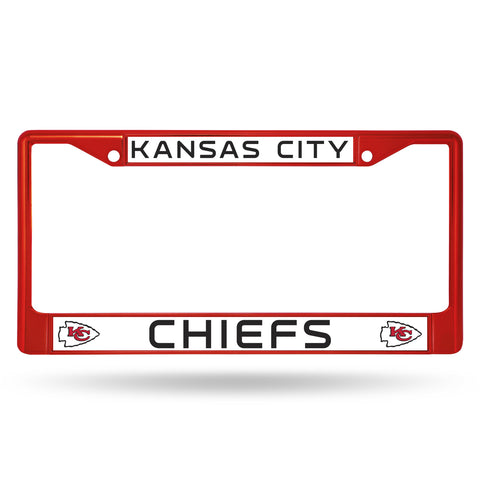 Kansas City Chiefs License Plate Frame Metal Red