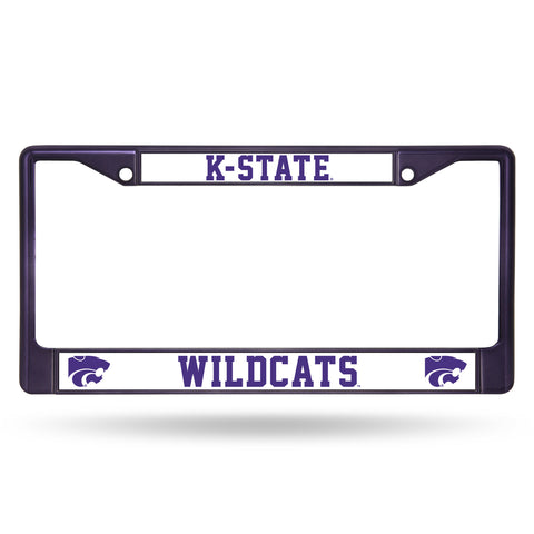 ~Kansas State Wildcats License Plate Frame Metal Purple - Special Order~ backorder