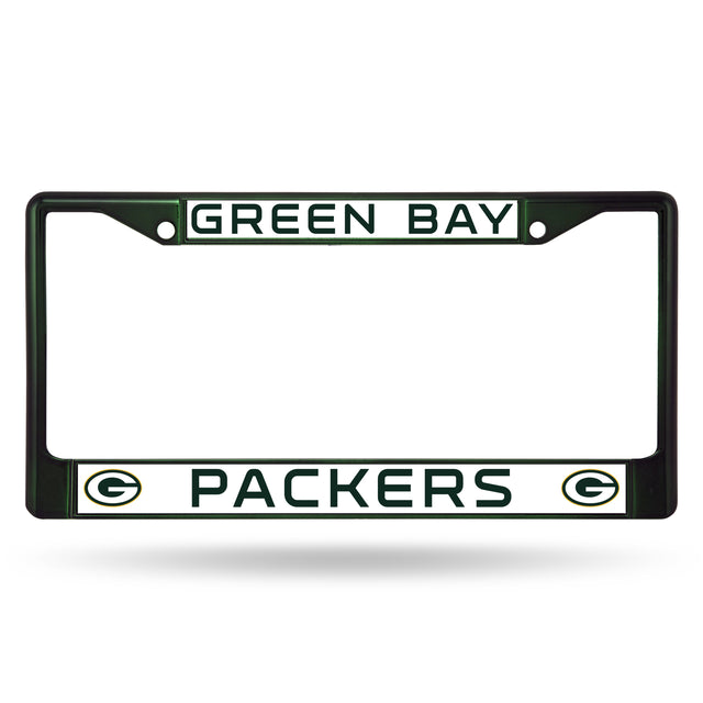 Green Bay Packers License Plate Frame Metal Dark Green