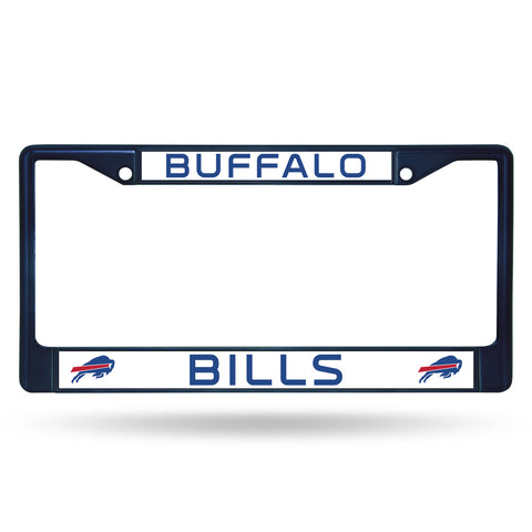 Buffalo Bills License Plate Frame Metal Navy