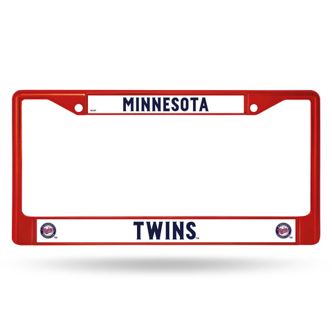 ~Minnesota Twins License Plate Frame Metal Red - Special Order~ backorder