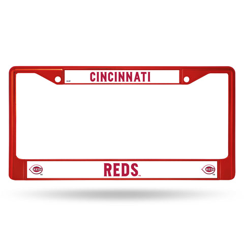 Cincinnati Reds License Plate Frame Metal Red