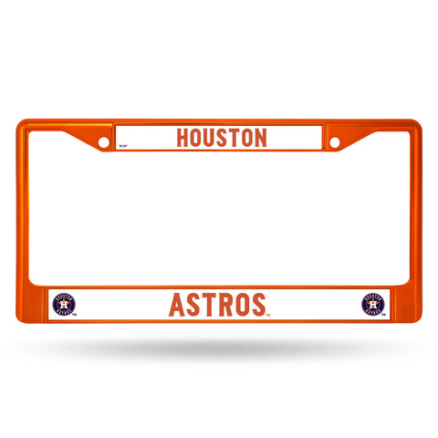 ~Houston Astros License Plate Frame Metal Orange~ backorder
