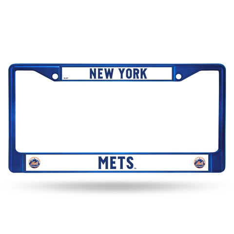 ~New York Mets License Plate Frame Metal Blue~ backorder