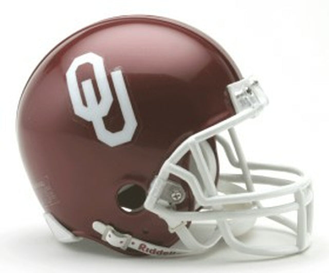 Réplica de casco en miniatura de los Oklahoma Sooners con máscara Z2B