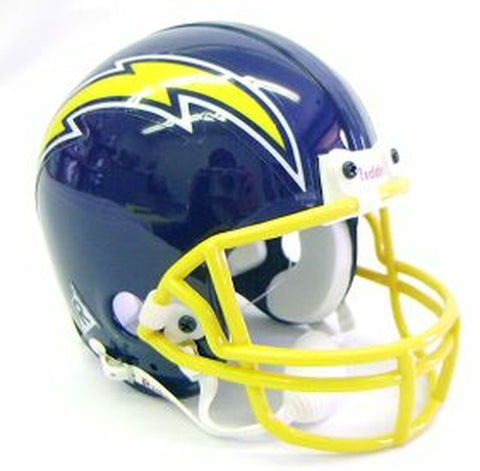 Los Angeles Chargers Helmet Riddell Replica Mini VSR4 Style 1974-1987 Throwback