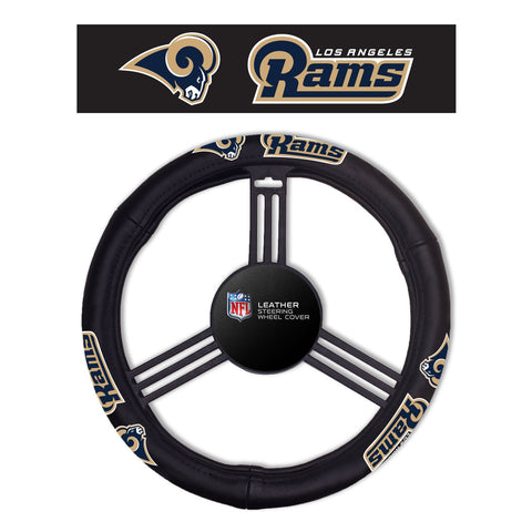 Los Angeles Rams Steering Wheel Cover Leather CO