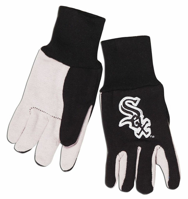 Guantes bicolor de los Chicago White Sox, talla juvenil