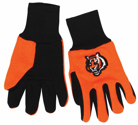 ~Cincinnati Bengals Two Tone Youth Size Gloves~ backorder