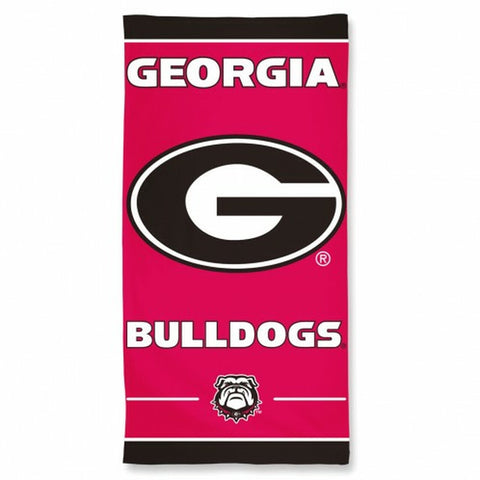 ~Georgia Bulldogs Towel 30x60 Beach Style~ backorder