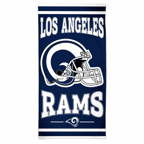 ~Los Angeles Rams Towel 30x60 Beach Style Blue and White - Special Order~ backorder