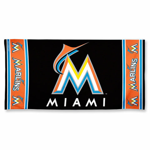 ~Miami Marlins Towel 30x60 Beach Style - Special Order~ backorder