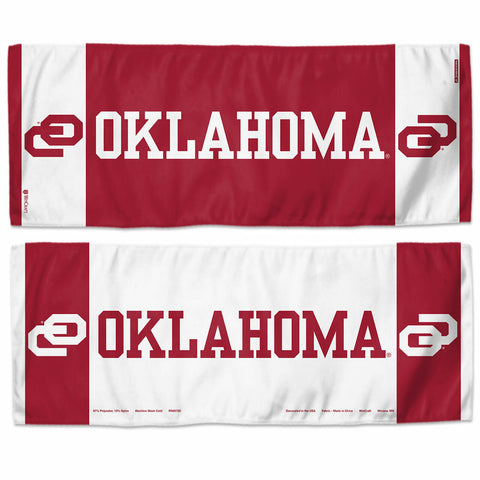 Oklahoma Sooners Cooling Towel 12x30 - Special Order