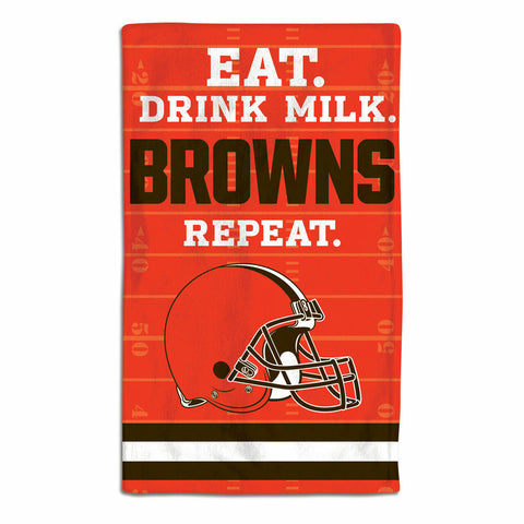 Cleveland Browns Baby Burp Cloth 10x17