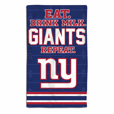 New York Giants Baby Burp Cloth 10x17