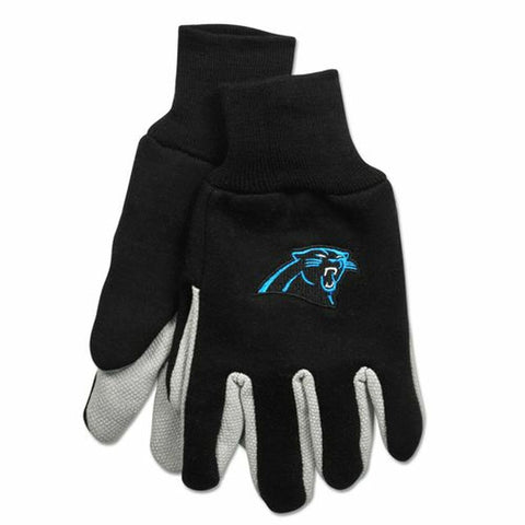 Carolina Panthers Two Tone Adult Size Gloves
