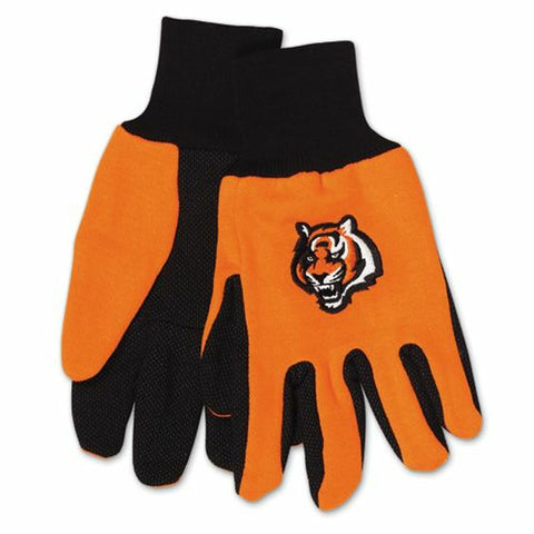 ~Cincinnati Bengals Two Tone Adult Size Gloves~ backorder