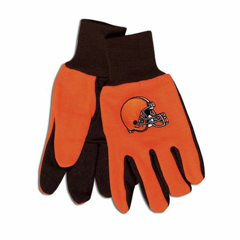 Cleveland Browns Two Tone Adult Size Gloves