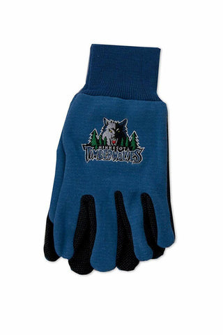 Minnesota Timberwolves Gloves Two Tone Style Adult Size - Special Order