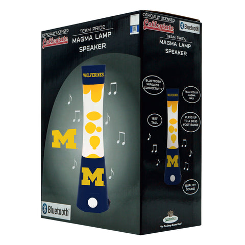 Michigan Wolverines Magma Lamp - Bluetooth Speaker