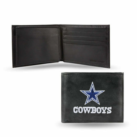 ~Dallas Cowboys Wallet Billfold Leather Embroidered Black~ backorder