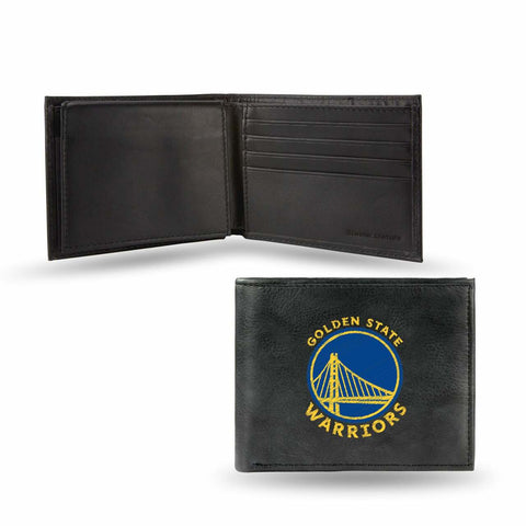 ~Golden State Warriors Wallet Billfold Leather Embroidered Black Alternate~ backorder