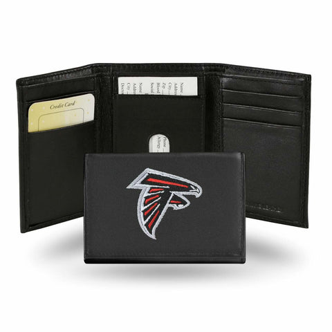 Atlanta Falcons Wallet Trifold Leather Embroidered