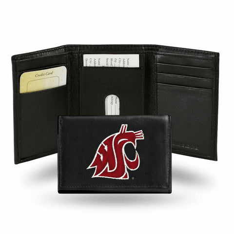 ~Washington State Cougars Wallet Trifold Leather Embroidered Special Order~ backorder
