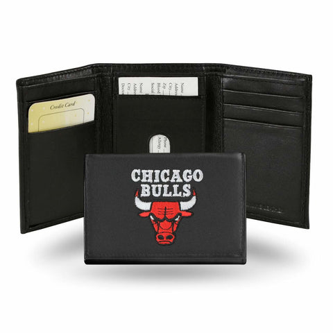 ~Chicago Bulls Wallet Trifold Leather Embroidered - Special Order~ backorder