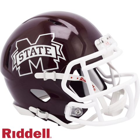 Mississippi State Bulldogs Helmet Riddell Replica Mini Speed Style - Special Order