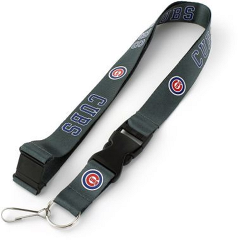 Chicago Cubs Lanyard Charcoal