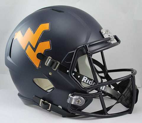 West Virginia Mountaineers Deluxe Replica Speed Helmet - Special Order
