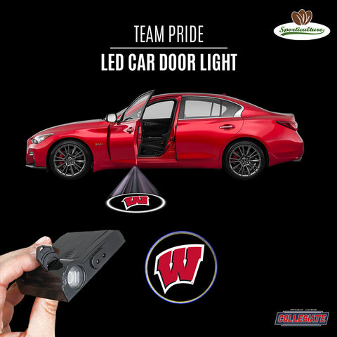 ~Wisconsin Badgers Car Door Light LED Special Order~ backorder